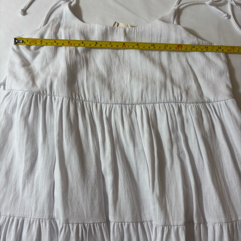 Altar'd State Boho Dress Tiered Flowy Lightweight Summer Mini White Sz Small - Picture 10 of 11